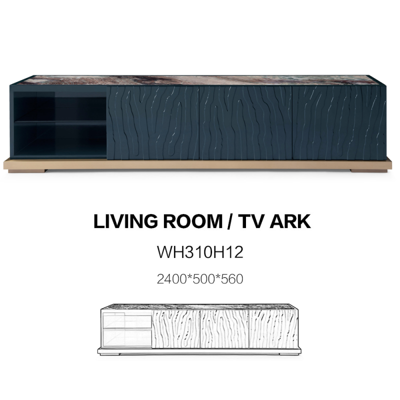 Modern home living room tv cabinet with drawers