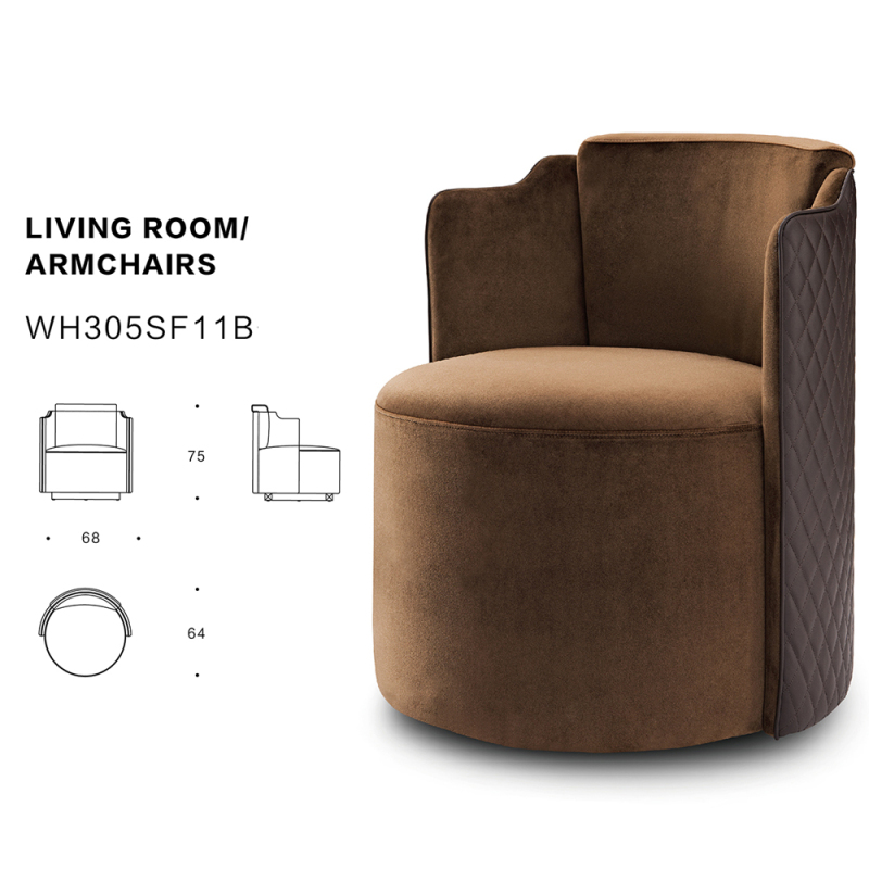 Luxurious, comfortable and contemporary lounge chair