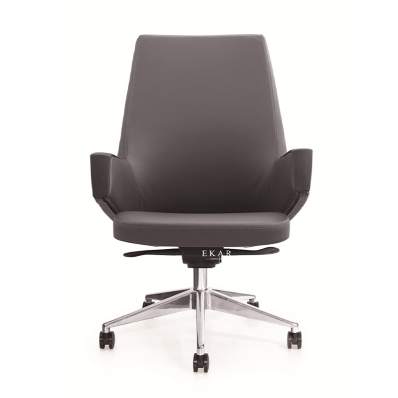 Italian Imported Top-Grain Leather Office Chair - Elegance Meets Comfort