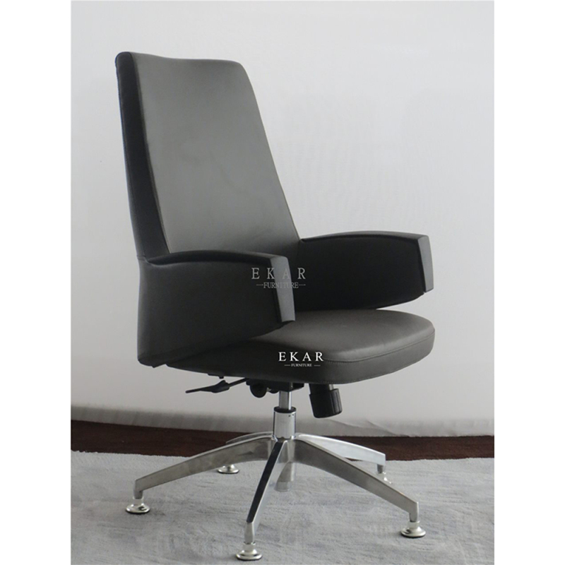 Italian Imported Top-Grain Leather Office Chair - Elegance Meets Comfort