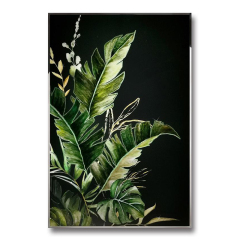 Handcrafted Green Palette Art Decor - Nature's Elegance