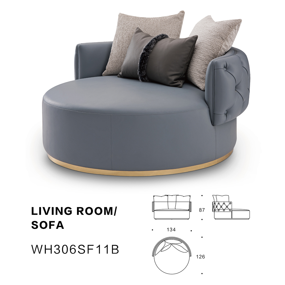 Round design living room lounge chair