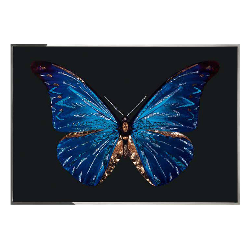 Handcrafted Butterfly Pattern Art Decor: Nature's Elegance on Canvas