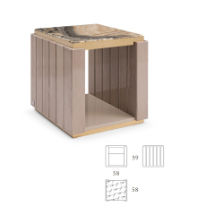 Elegant Wood Veneer Corner Tables - Functional and Stylish