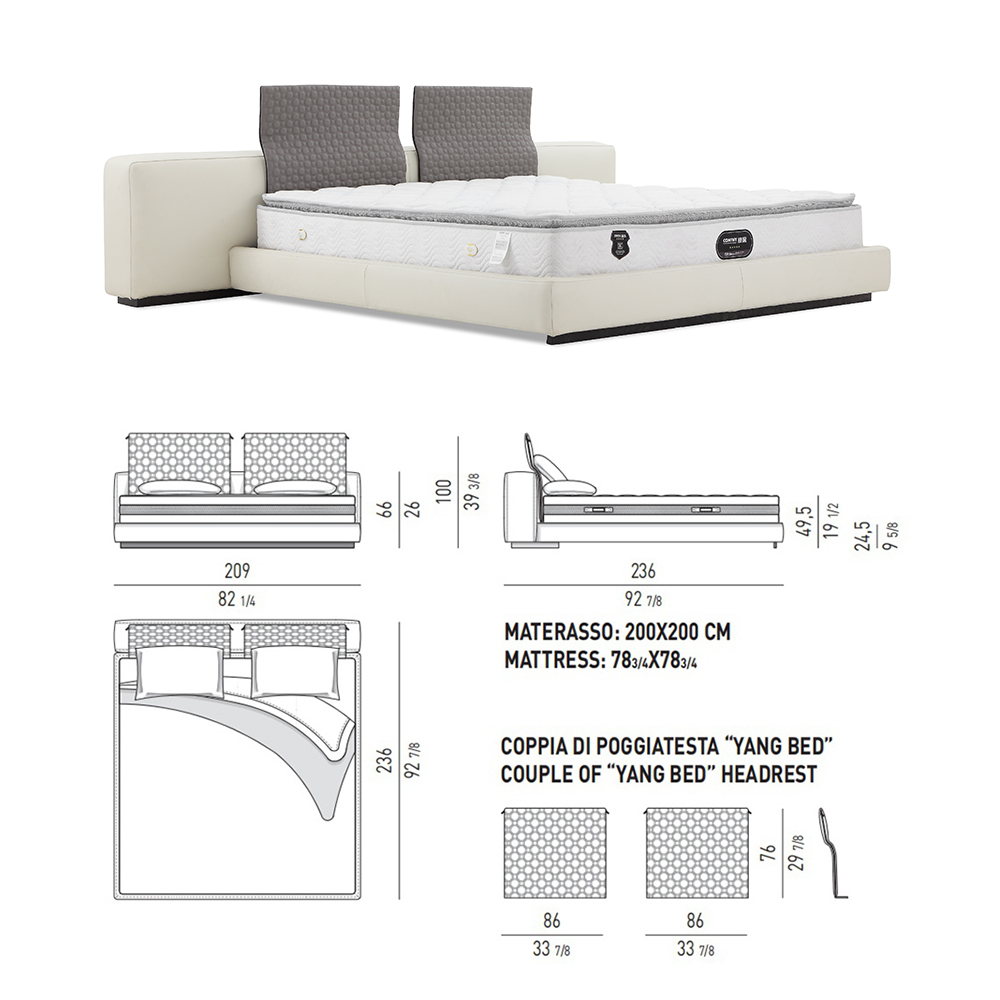High-Quality Wood and Metal Bed