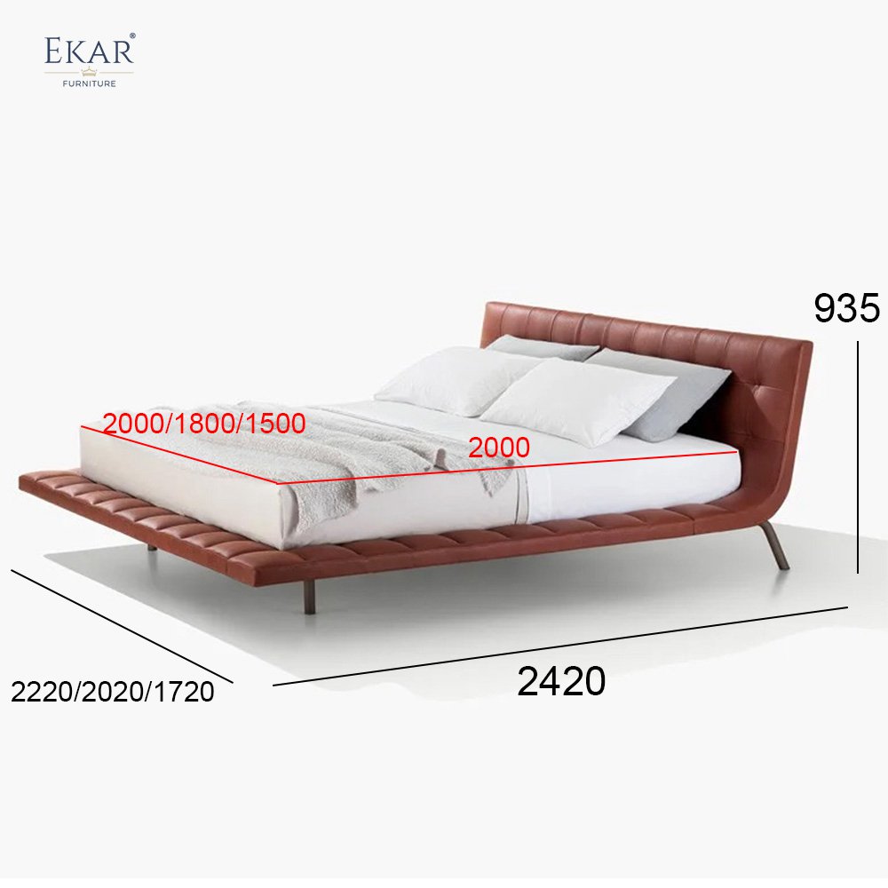 Sleek Metal Bed