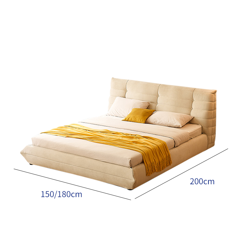 Pine Wood Frame King Size Bed