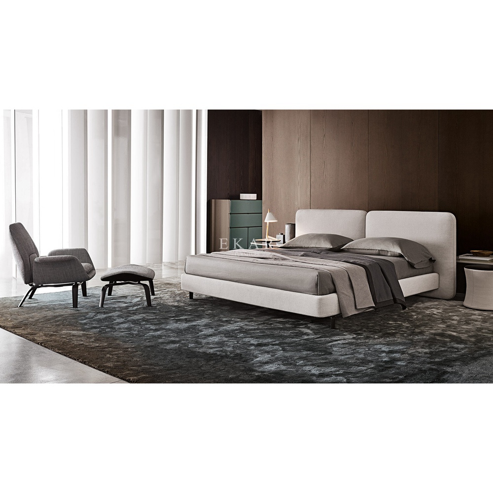 Stylish Bedroom Furniture with Gun Black Legs