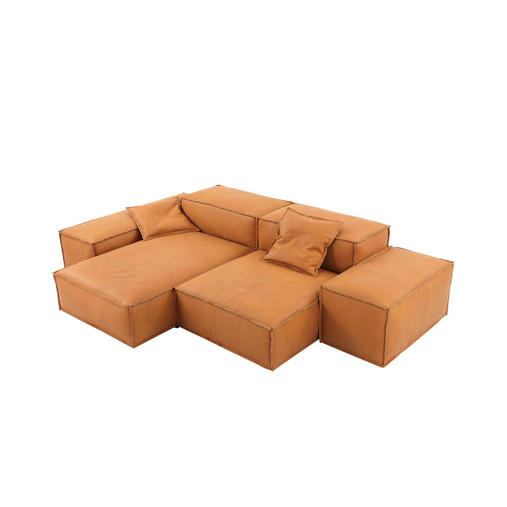 High-Quality Leather Modular Sofa