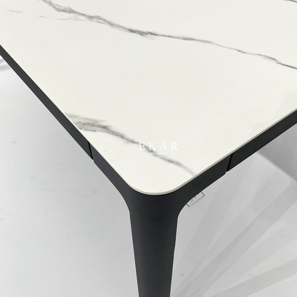 Marble top dining table