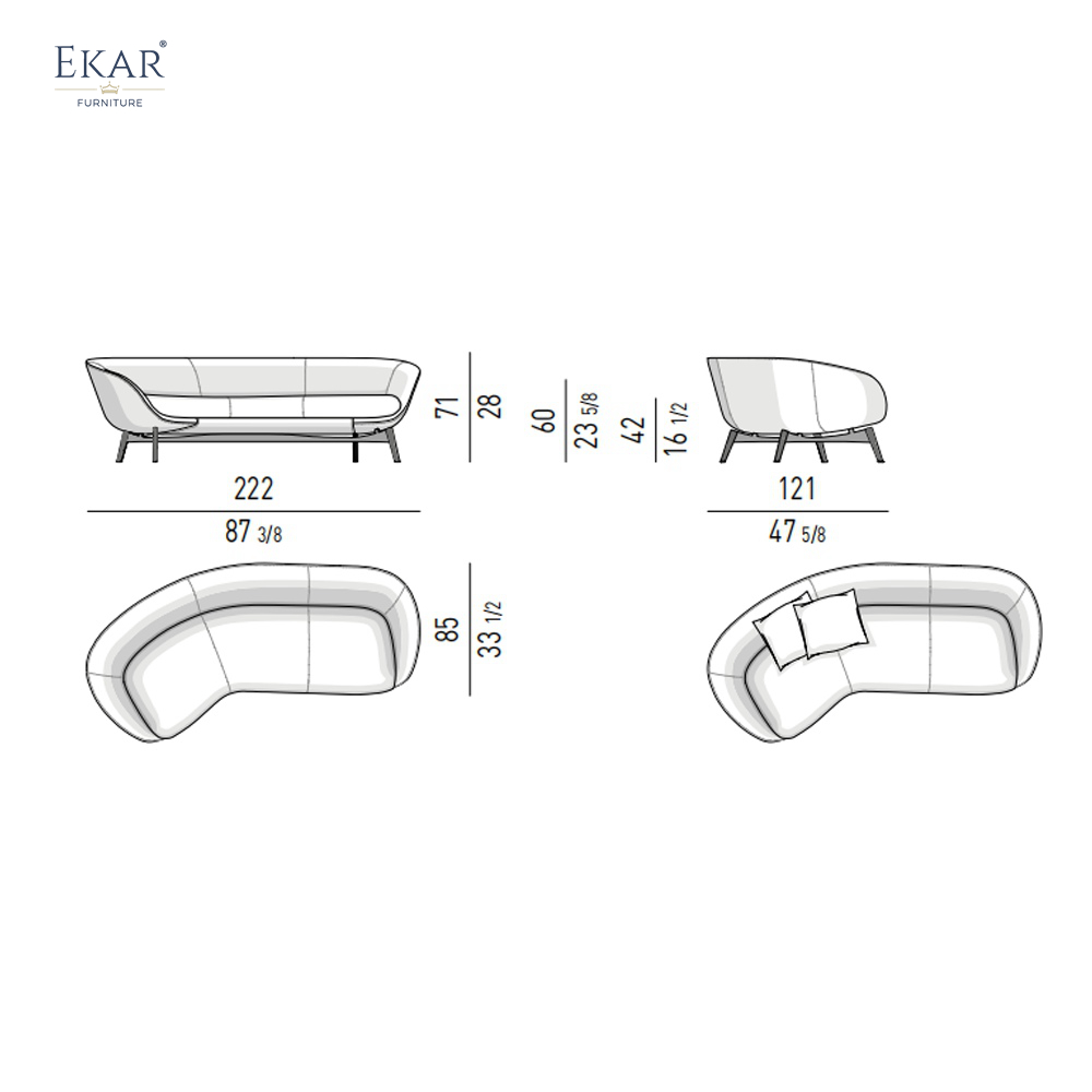 Modern Space-Saving Couch