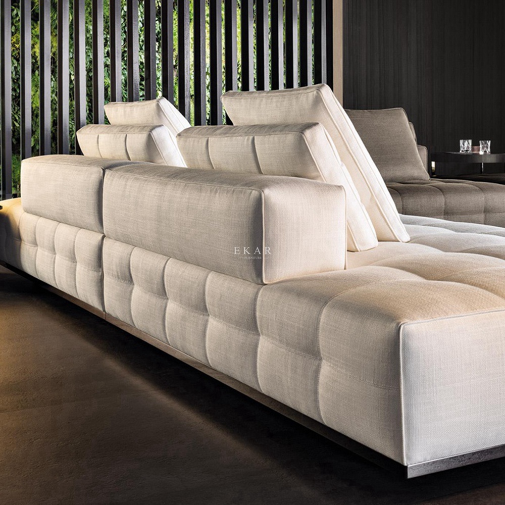 High-Quality Memory Foam and Stainless Steel Sofa