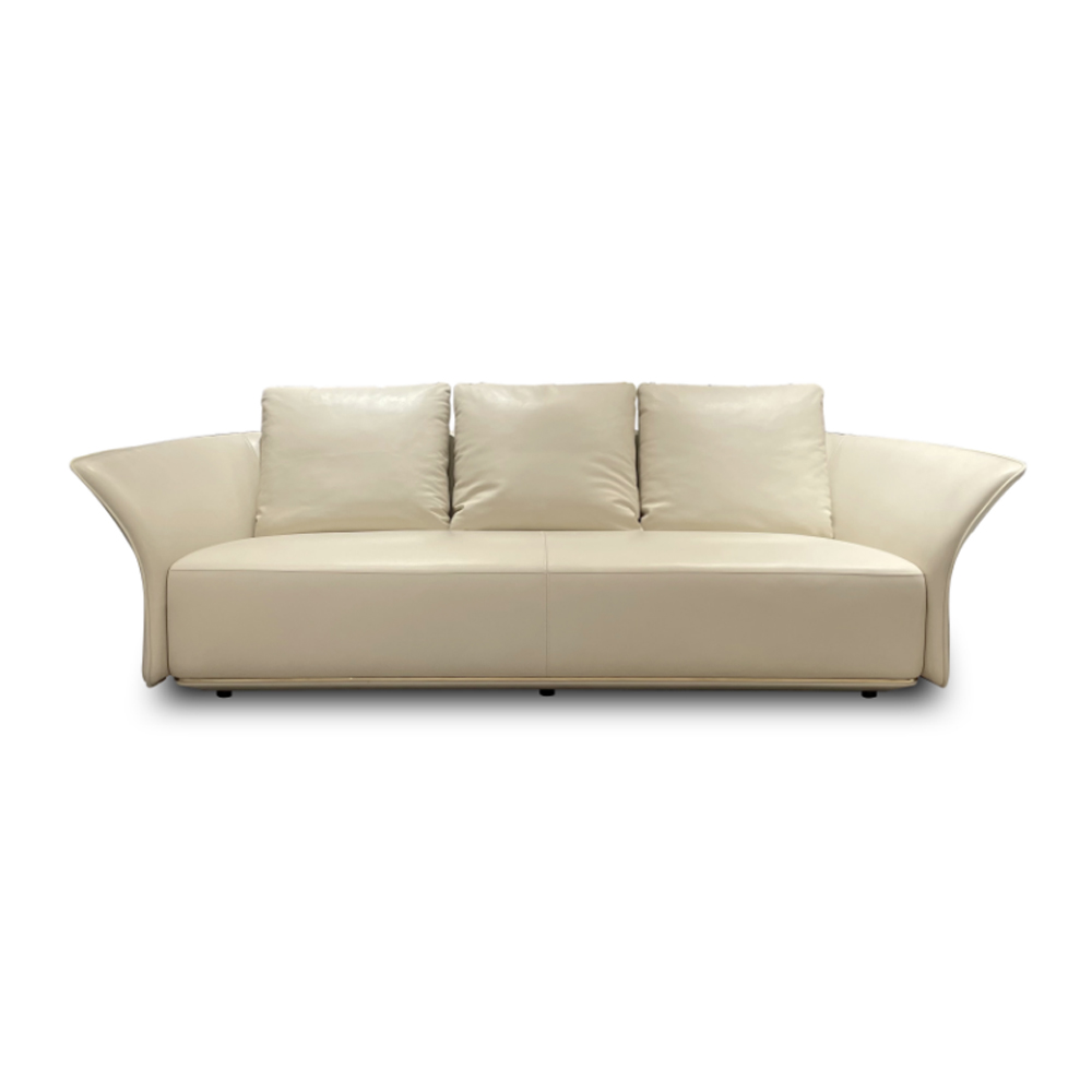 Comfortable modern minimalist design leather sofa