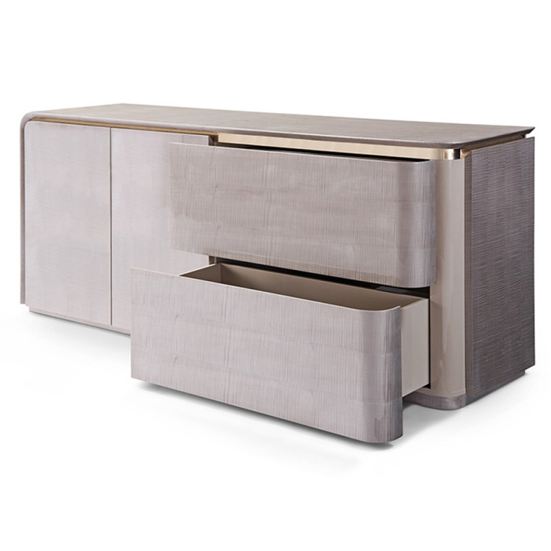 Modern Grey Wooden Cabinet Dining Room Sideboard