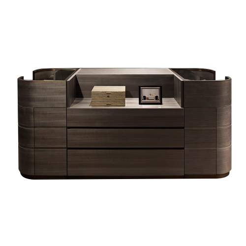 Wooden bedroom island cabinet with drawers