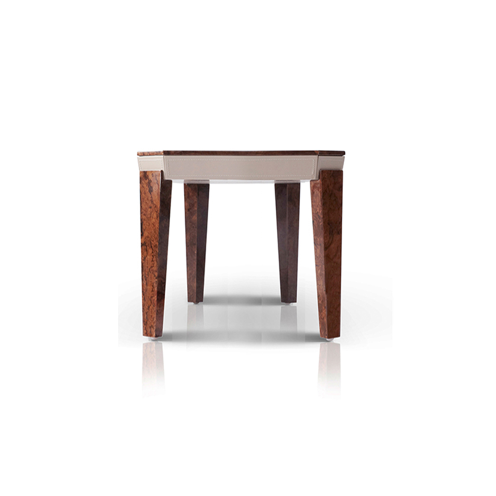 Modern living room square wooden corner table