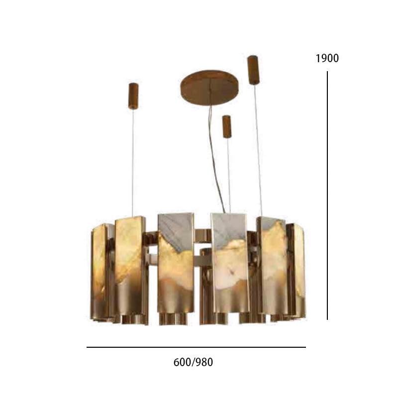 Contemporary Metal Pendant Light for Living Rooms