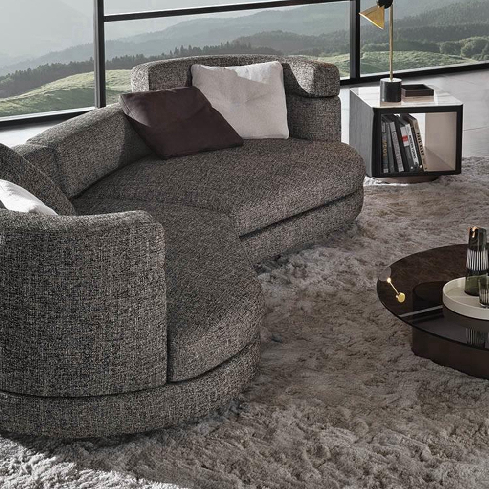 Phong cách sang trọng mới của Ý ghế sofa mặt cắt hiện đại ánh sáng sang trọng thiết kế đơn giản bộ ghế sofa phòng khách nội thất