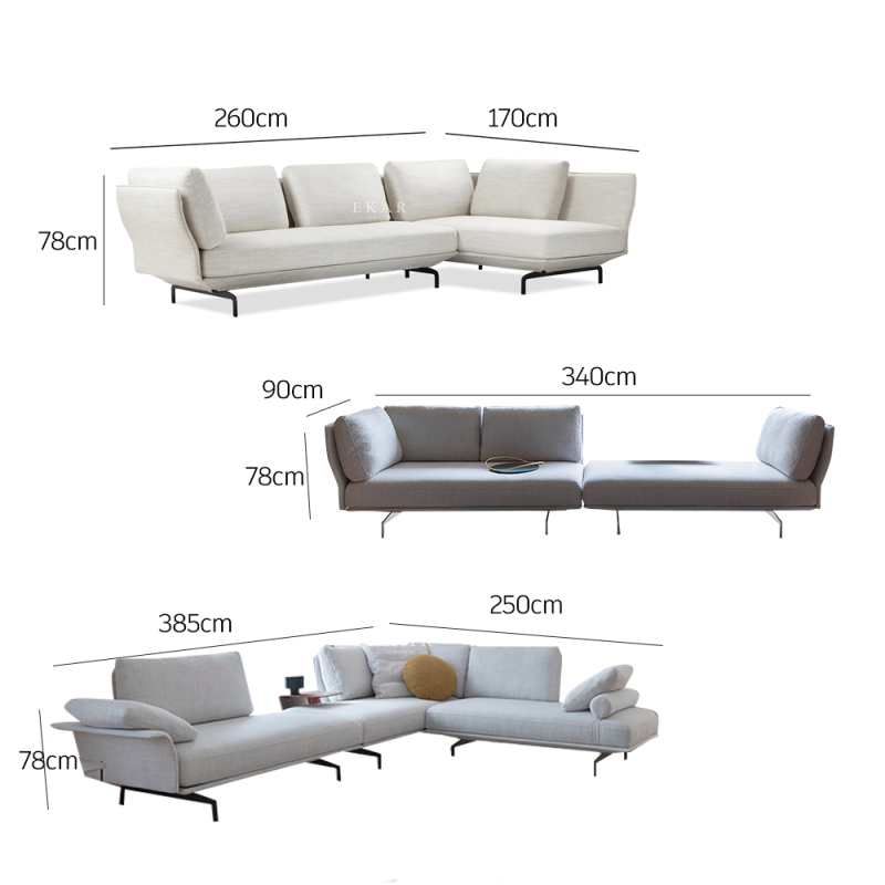 Steel Frame Modular Sofa - Freedom to Create Your Ideal Seating Arrangement