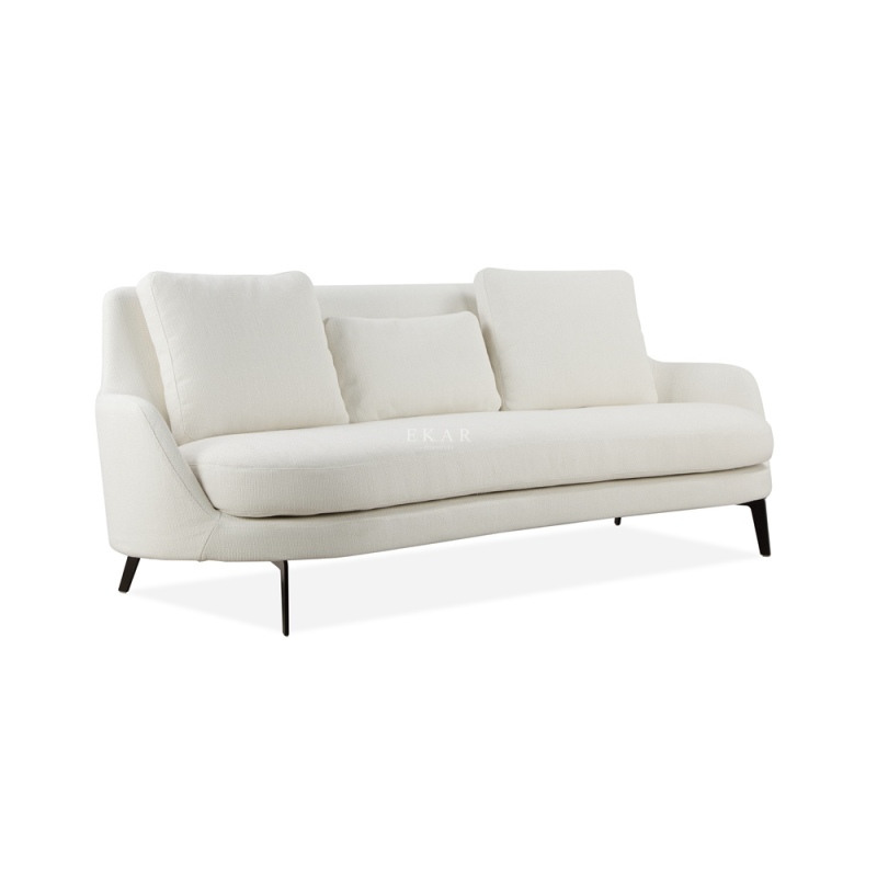 High-Density Foam Seat and Solid Steel Base Sofa