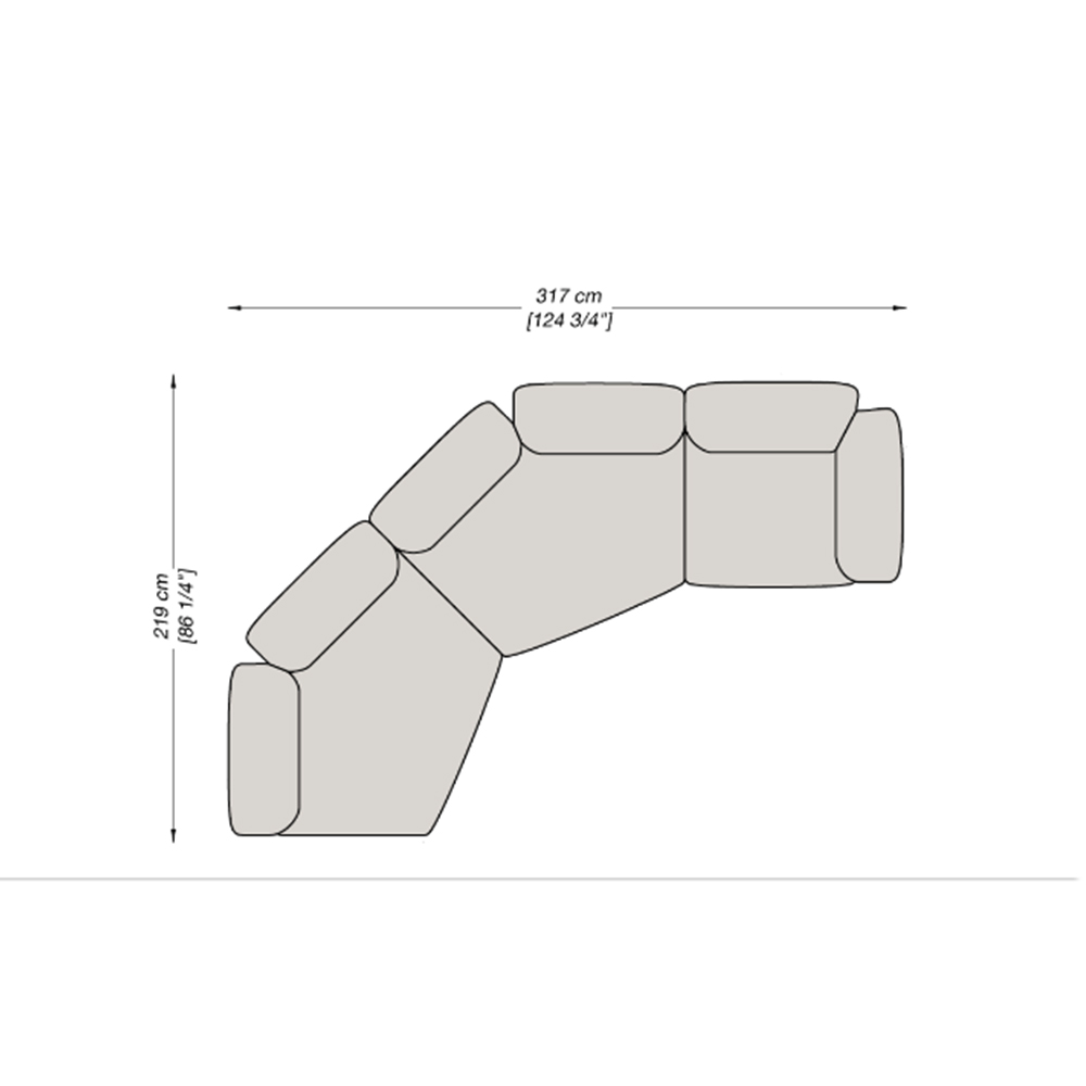 Polygonal Combination Sofa