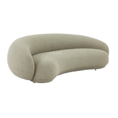 Crescent-Shaped Sofa