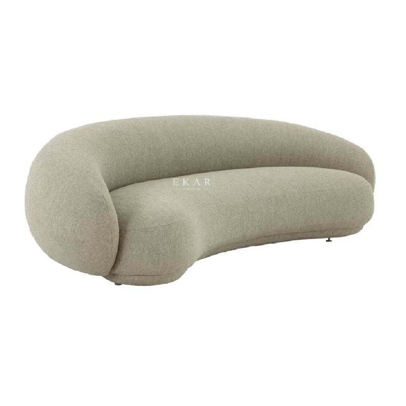 Crescent-Shaped Sofa