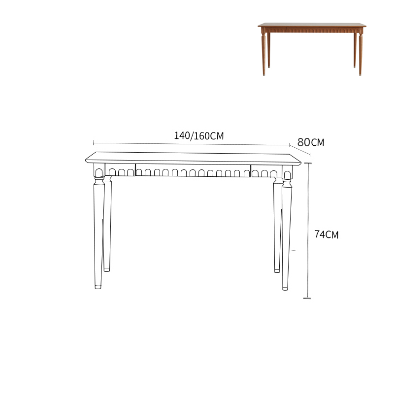 Modern Wooden Dining Table Furniture Set Metal Foot Chair Dining Table