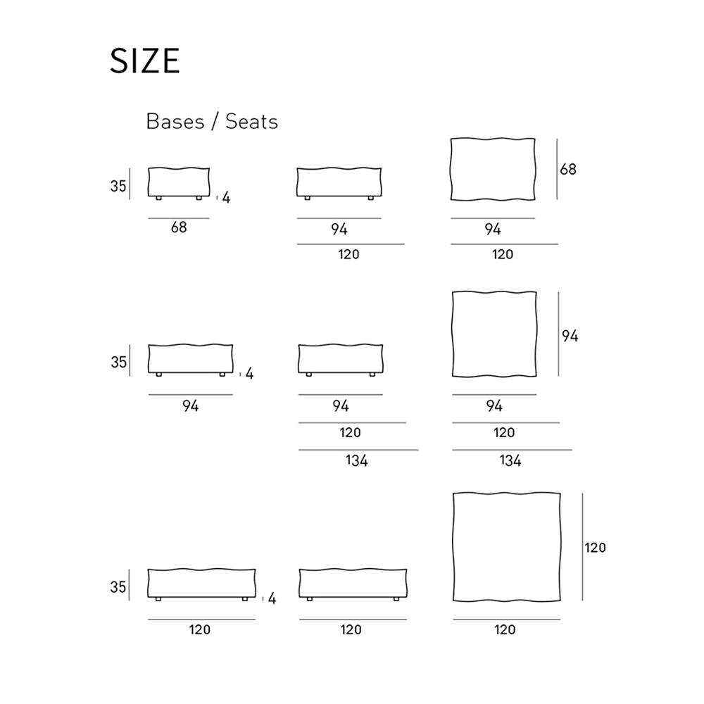 Modular sofa - modern design of living room furniture