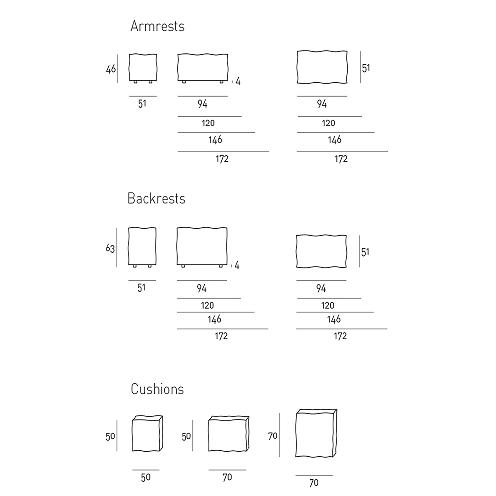 Modular sofa - modern design of living room furniture