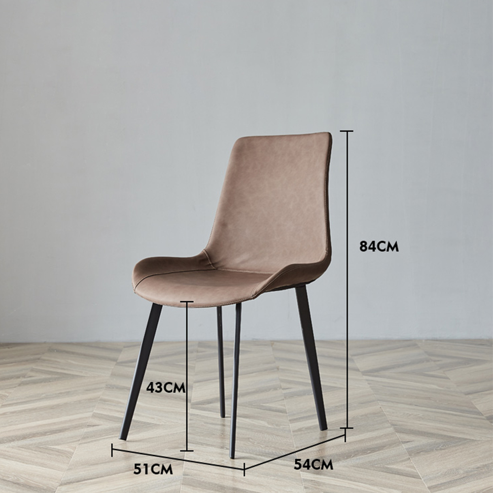 Carbon Steel Leg Dining Chair