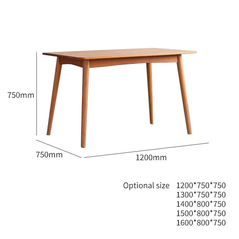 Natural Wood Dining Table