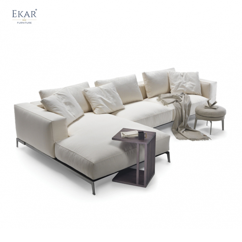 Modern All-Metal Frame Sofa with Removable Washable Covers