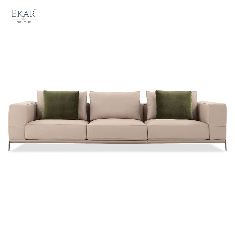 Modern All-Metal Frame Sofa with Removable Washable Covers