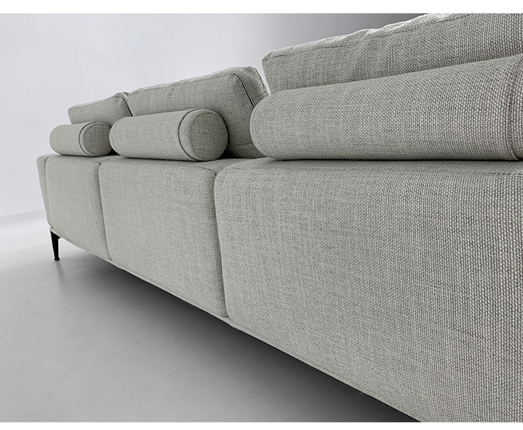 Multi-Seater Fabric Sofa with Metal Legs