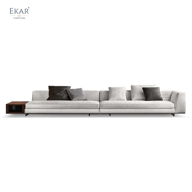 Metal Frame Single-Arm Modular Sofa Customizable Comfort and Style