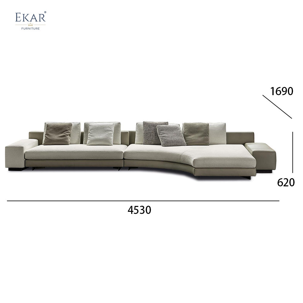 Single-Armrest Double Seater Combo Sofa Versatile Seating Solution