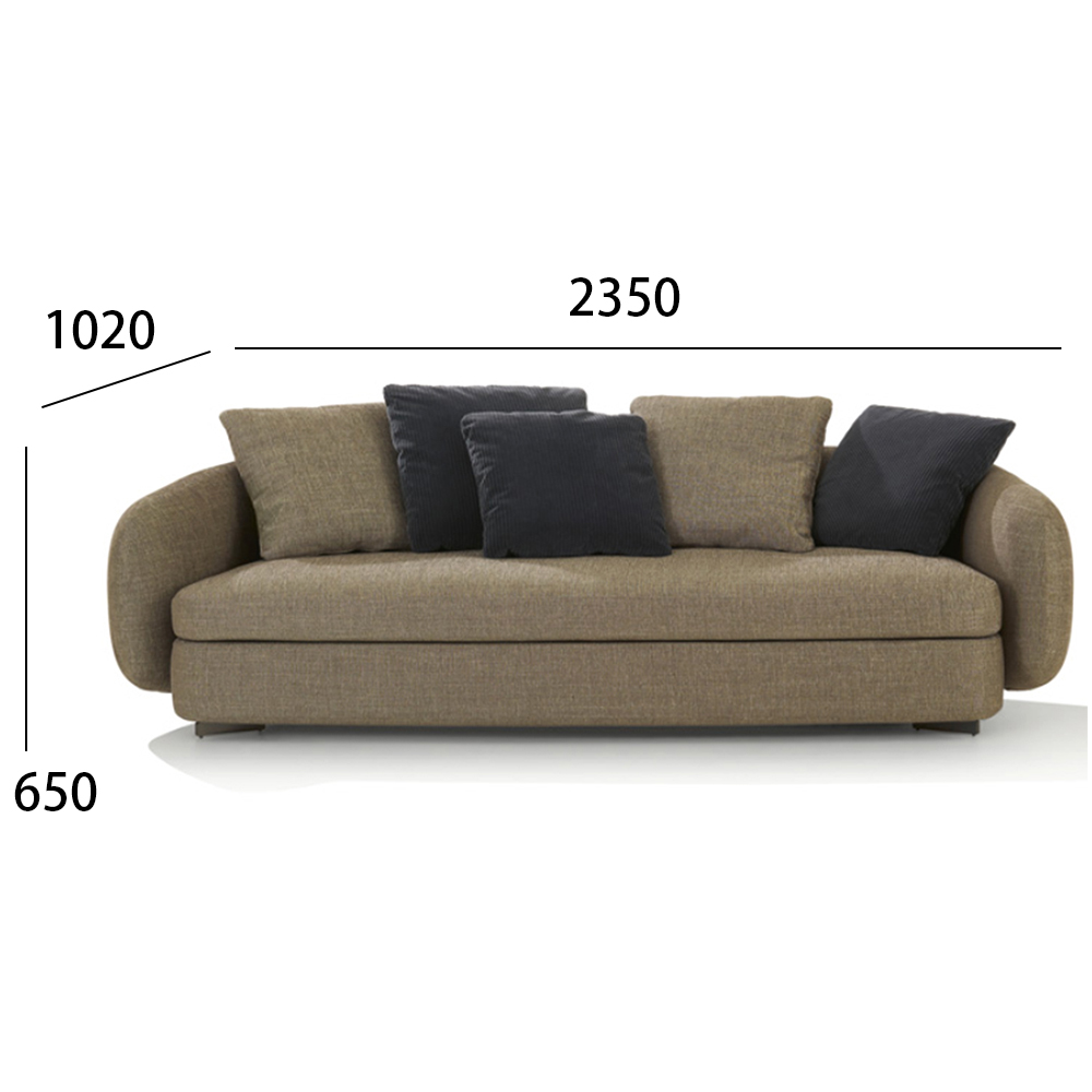 Stainless Steel Brushed Metal Leg Corner Sectional Sofa : Modern Modular Comfort
