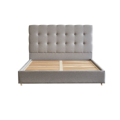 Tufted Wingback Bed - Classic Elegance for Your Bedroom