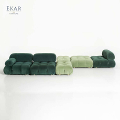 Ekar Furniture Cotton Structured Modular Sofa