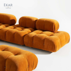 Ekar Furniture Cotton Structured Modular Sofa