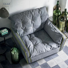 Ekar Furniture Velvet + Space Cotton Blend Sofa