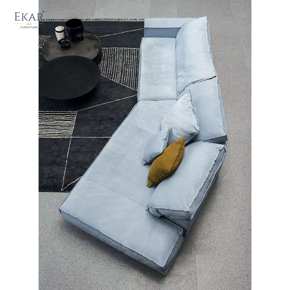 Ekar Furniture Solid Wood Multilayer Fabric Sofa