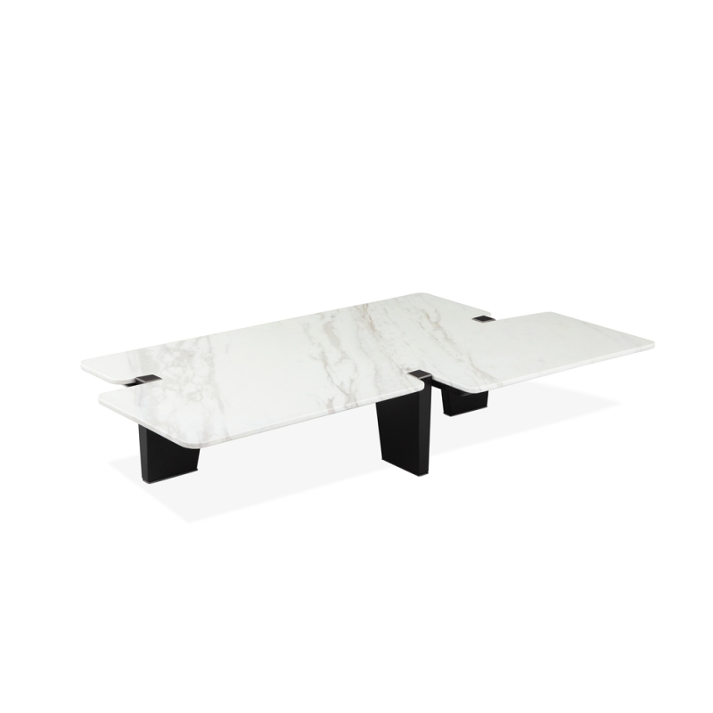 Ekar Furniture Jazz White Gloss Marble Coffee Table