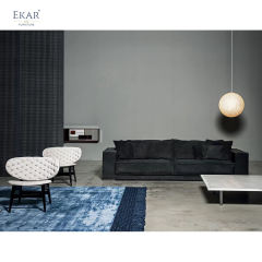 Ekar Furniture Solid Wood Multilayer Fabric Sofa