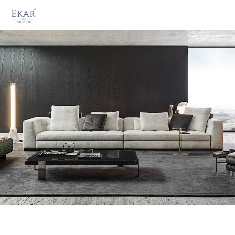 Ekar Furniture Armrest and Metal Leg Sofa