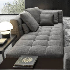 Ekar Furniture Armrest and Metal Leg Sofa