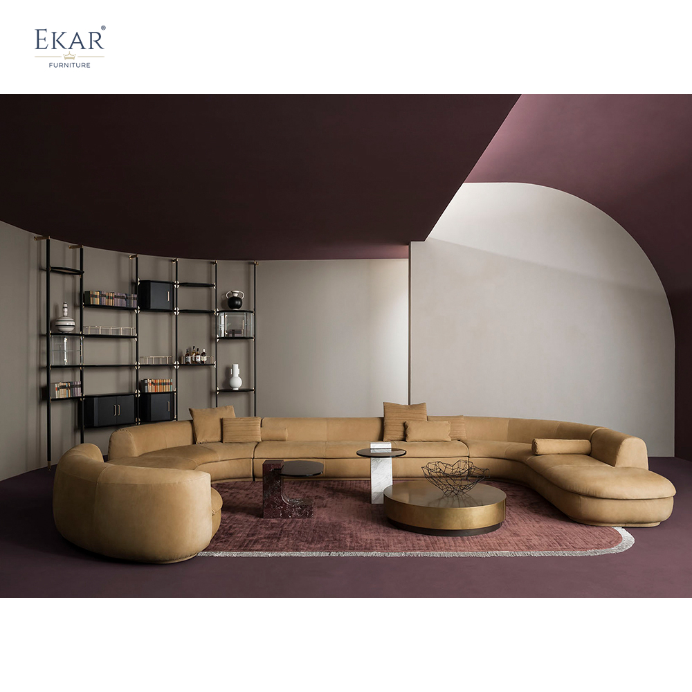 Ekar Furniture Small Fan-Shaped Backrest Sofa