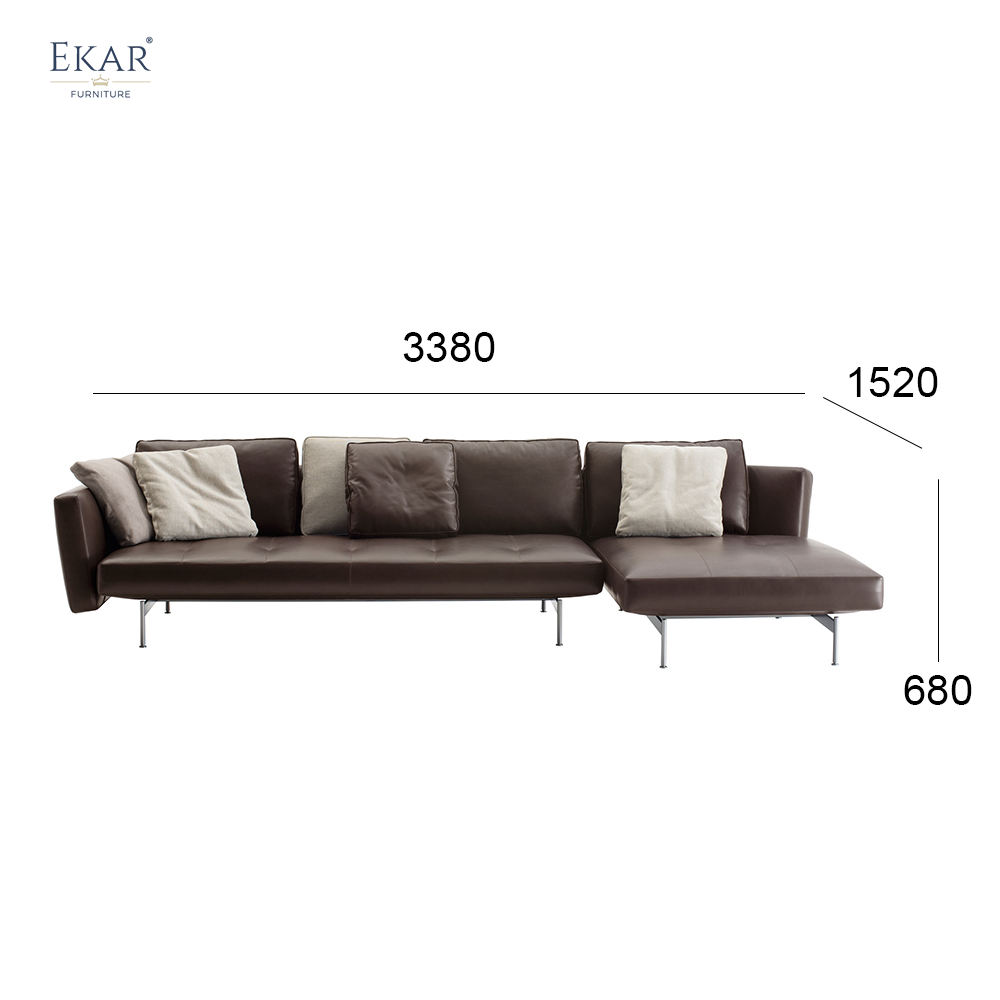 Solid High-Carbon Steel Sandblasted Frame Sofa