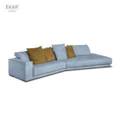 Ekar Furniture Solid Wood Multilayer Fabric Sofa